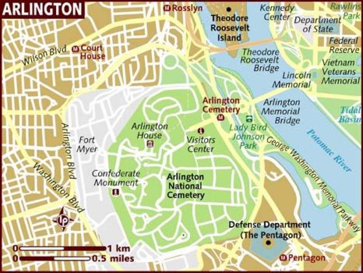 kart over arlington washington dc