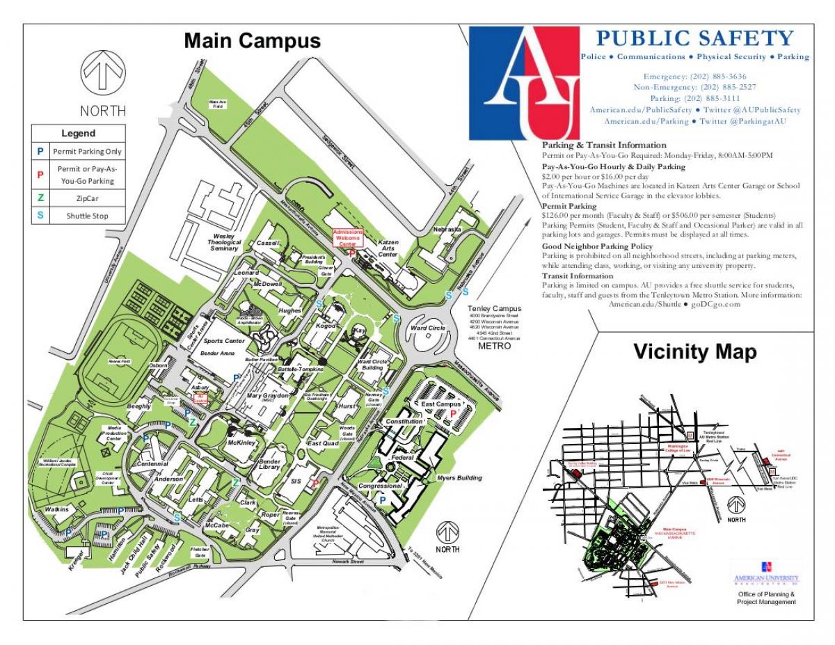 kart av au campus