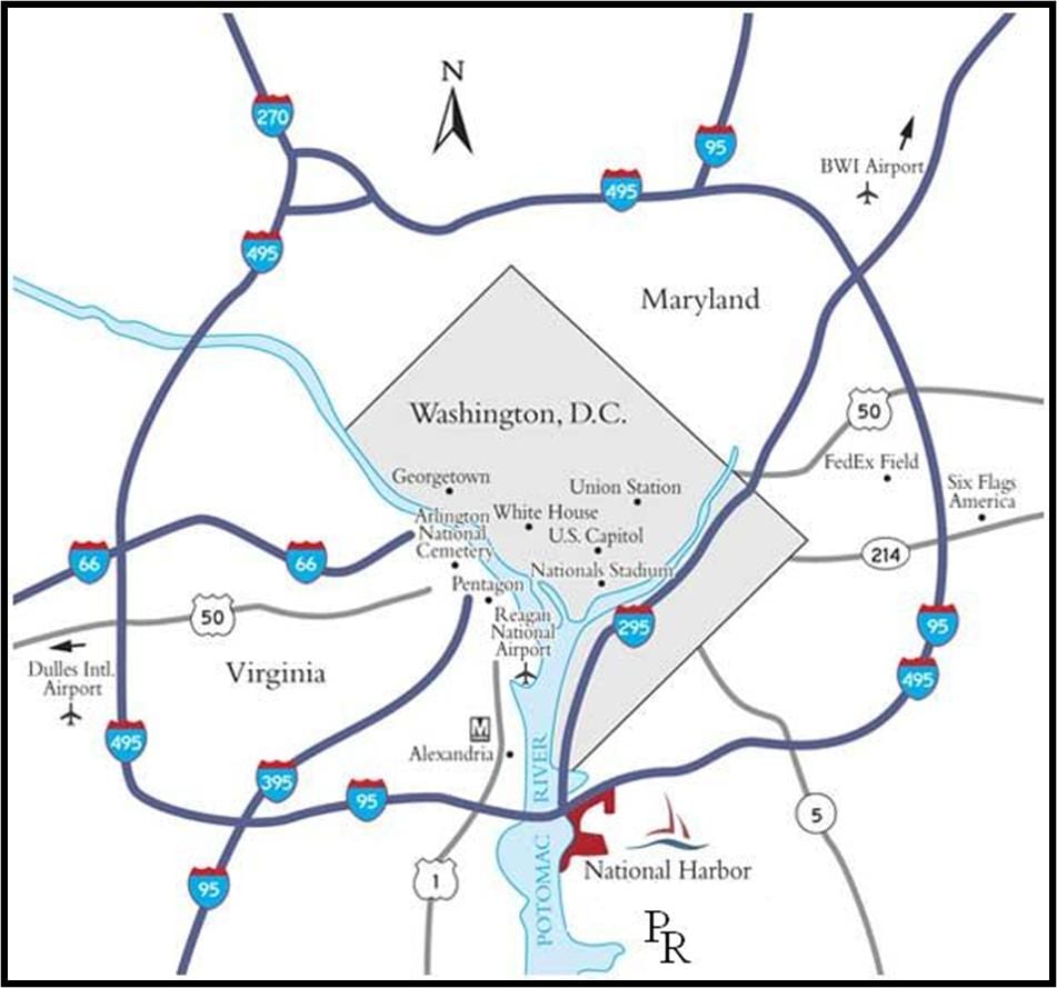 washington byområde kart