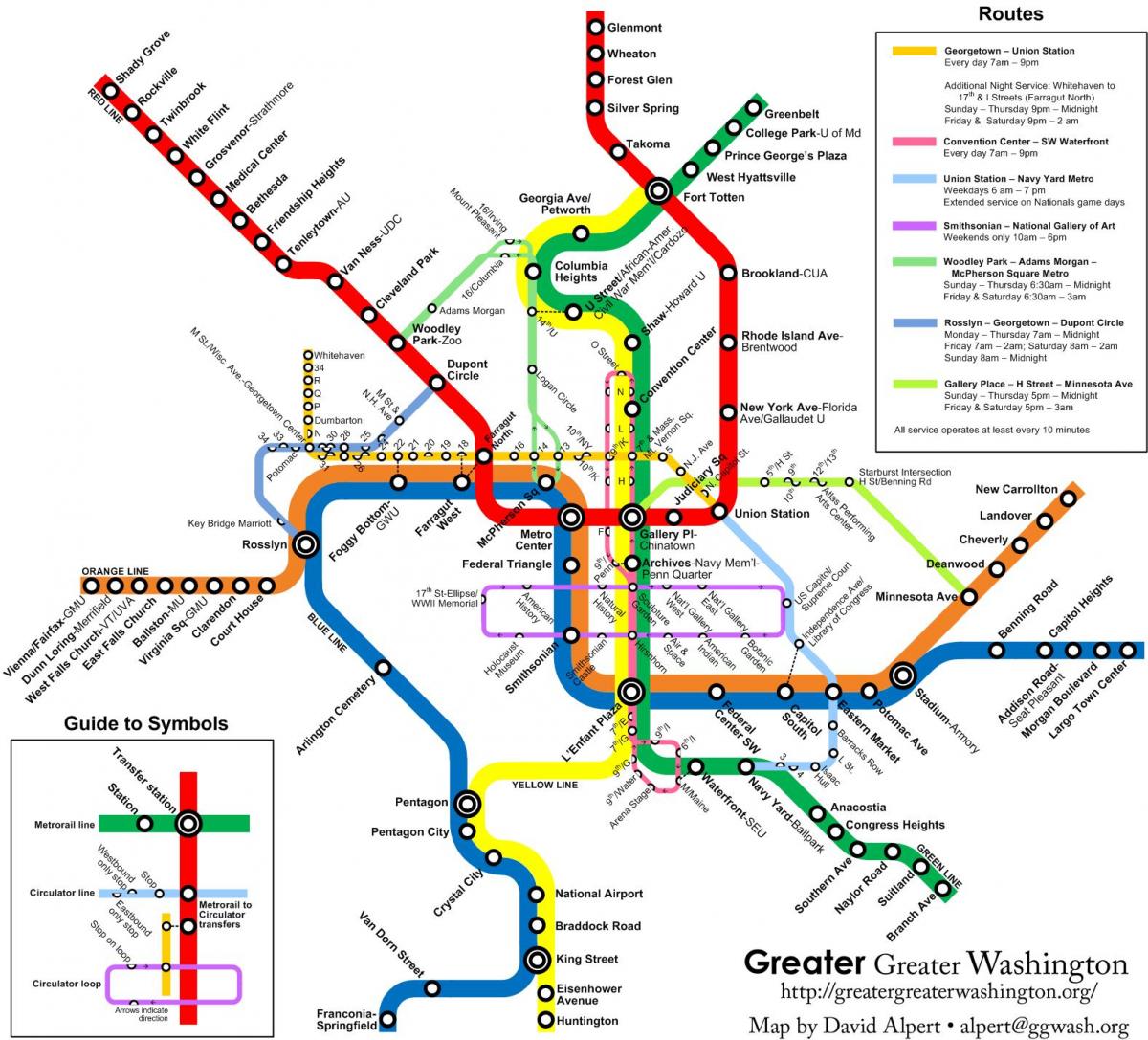 washington metro buss kart