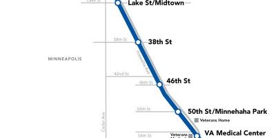 Blå linje dc metro kart