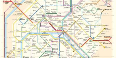 Washington dc metro kart med gater
