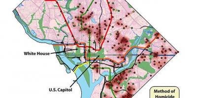 Washington dc dårlig nabolag kart