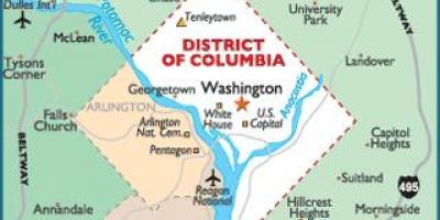 Washington dc og washington state kart